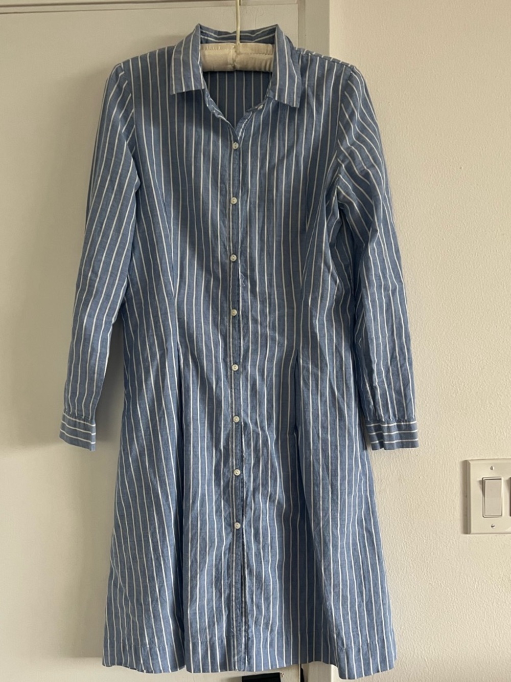 Laura Clement Striped Shirt Dress • S/M